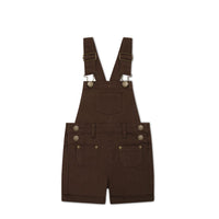 Chase Short Overall - Dark Coffee Childrens Overall from Jamie Kay Australia