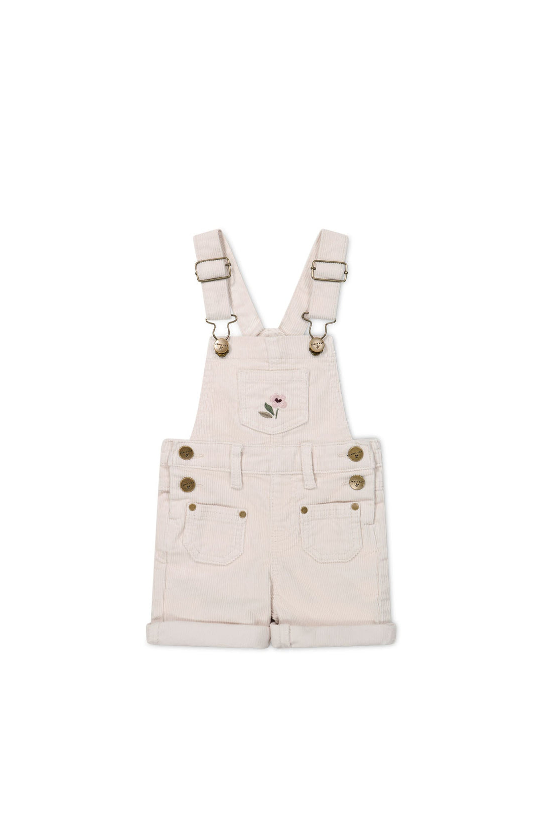 Chase Short Cord Overall - Rosewater Petite Goldie Childrens Overall from Jamie Kay Australia