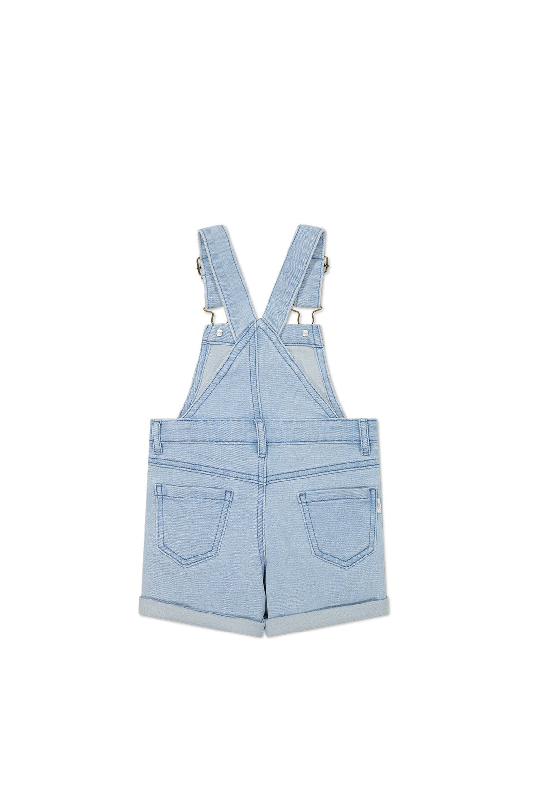 Chase Twill Short Overall - Washed Denim Childrens Overall from Jamie Kay Australia