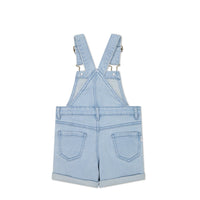 Chase Twill Short Overall - Washed Denim Childrens Overall from Jamie Kay Australia