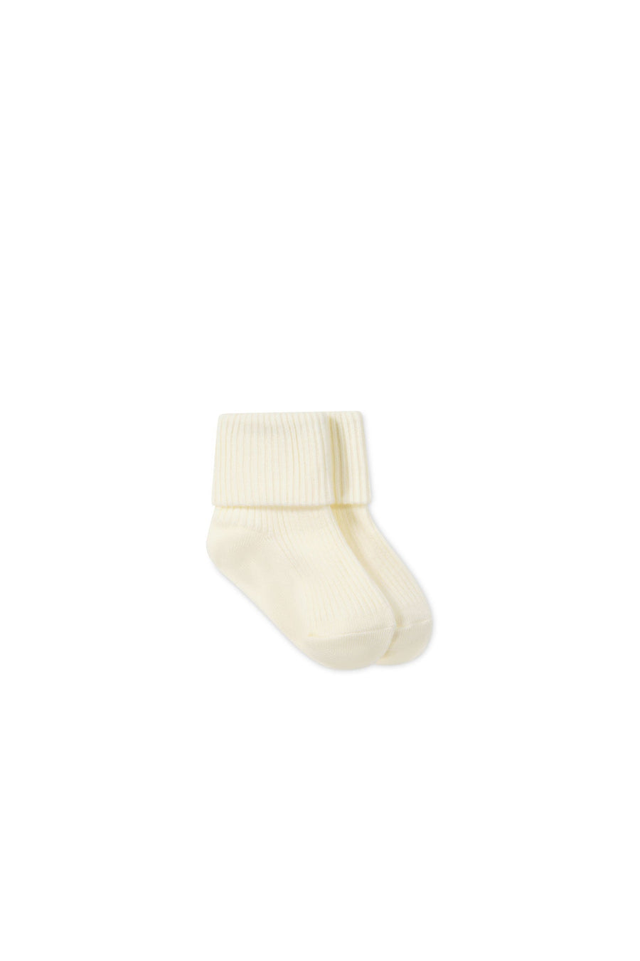 Classic Rib Sock - Parchment Childrens Sock from Jamie Kay Australia