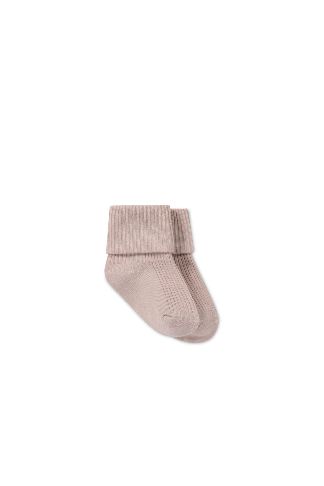 Classic Rib Sock - Dusky Rose Childrens Sock from Jamie Kay Australia