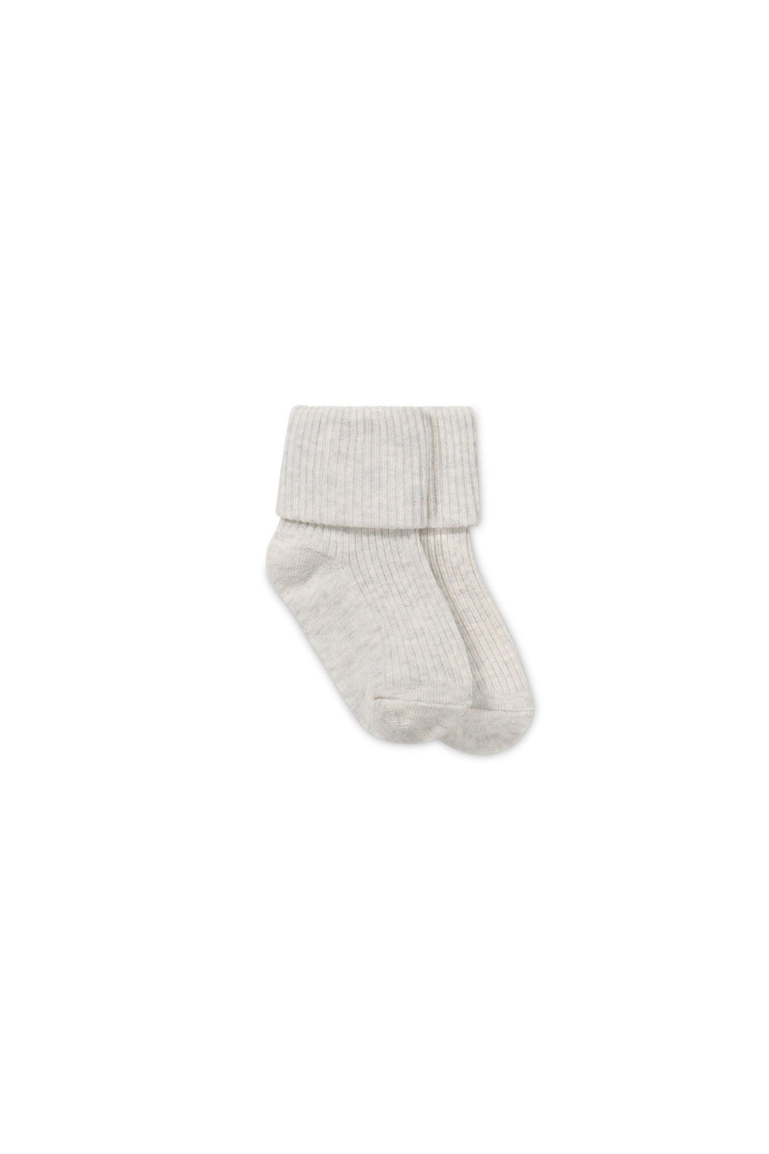 Classic Rib Sock - Oatmeal Marle Childrens Sock from Jamie Kay Australia