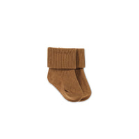 Classic Rib Sock - Spiced Childrens Sock from Jamie Kay Australia