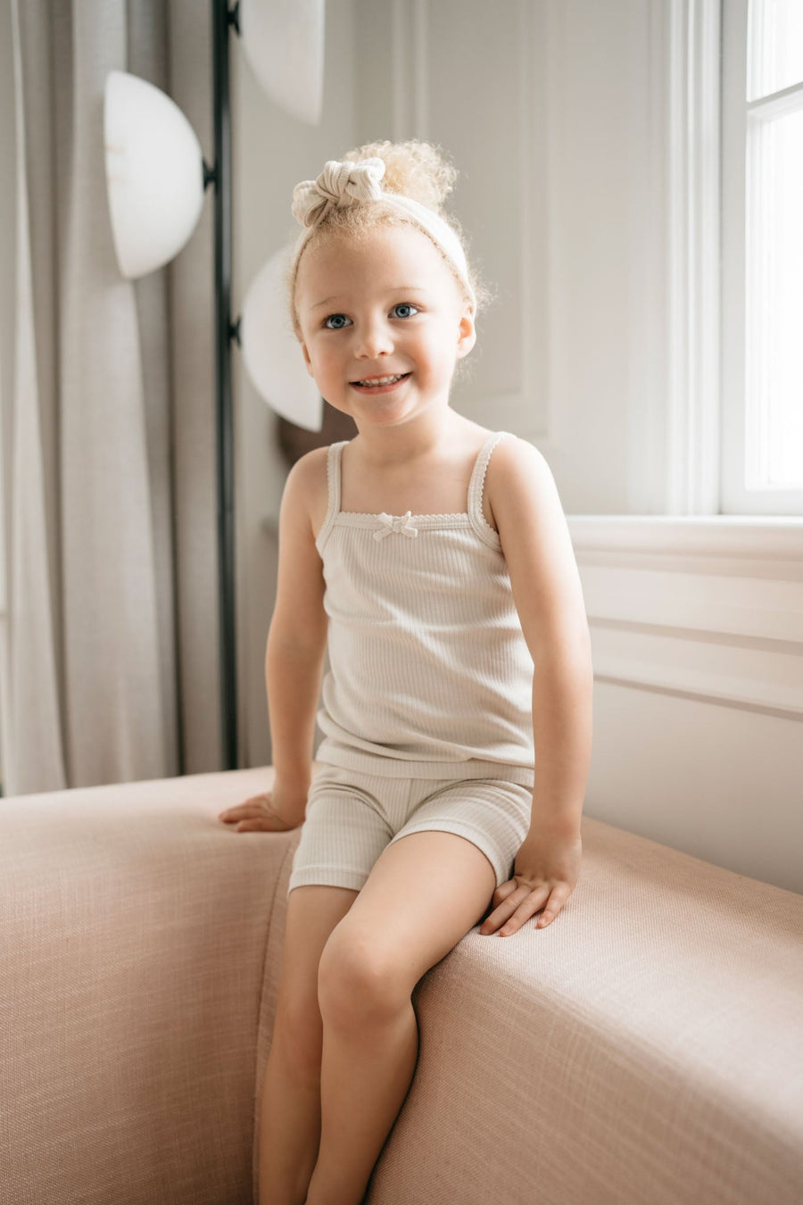 Organic Cotton Modal Singlet - Beech Childrens Singlet from Jamie Kay Australia