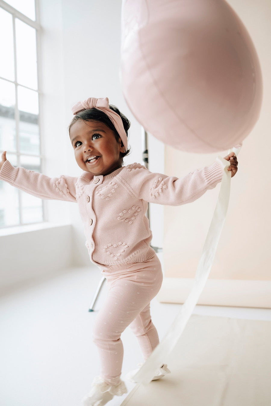 Gracie Cardigan - Pink Clay Childrens Cardigan from Jamie Kay Australia