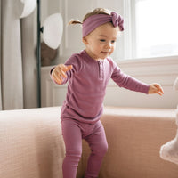 Organic Cotton Modal Everyday Legging - Berry Jam Childrens Legging from Jamie Kay Australia