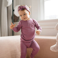 Organic Cotton Modal Everyday Legging - Berry Jam Childrens Legging from Jamie Kay Australia