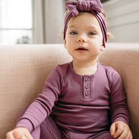 Organic Cotton Modal Lilian Headband - Elderberry Childrens Headband from Jamie Kay Australia