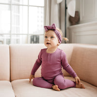 Organic Cotton Modal Everyday Legging - Grape Childrens Legging from Jamie Kay Australia