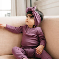 Organic Cotton Modal Everyday Legging - Grape Childrens Legging from Jamie Kay Australia