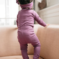 Organic Cotton Modal Everyday Legging - Grape Childrens Legging from Jamie Kay Australia