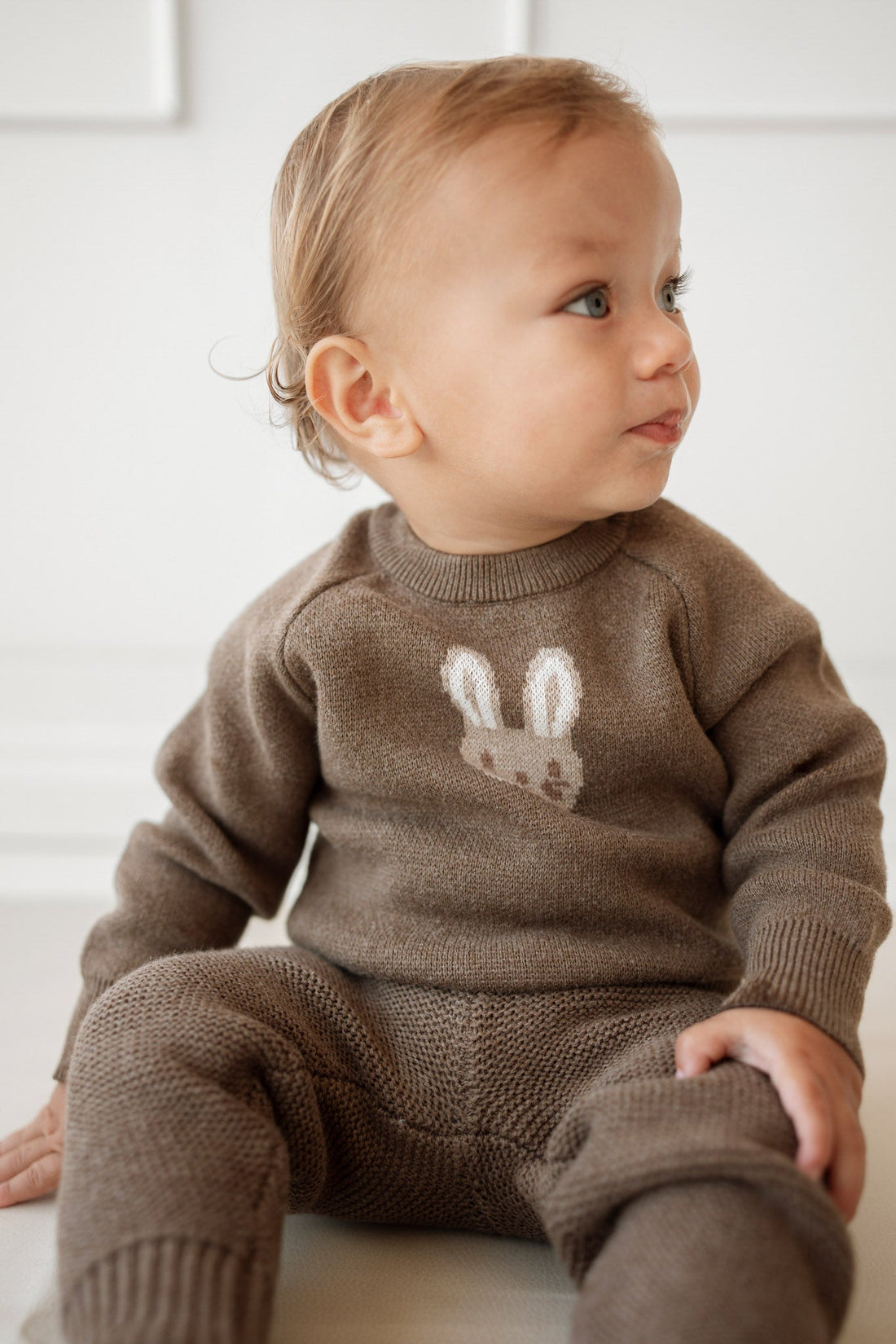 Ethan Jumper - Sepia Marle Childrens Jumper from Jamie Kay Australia