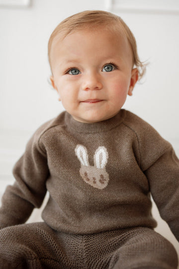 Ethan Jumper - Sepia Marle Childrens Jumper from Jamie Kay Australia