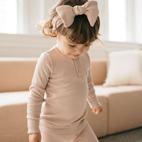 Organic Cotton Modal Lilian Headband - Dusky Rose Childrens Headband from Jamie Kay Australia