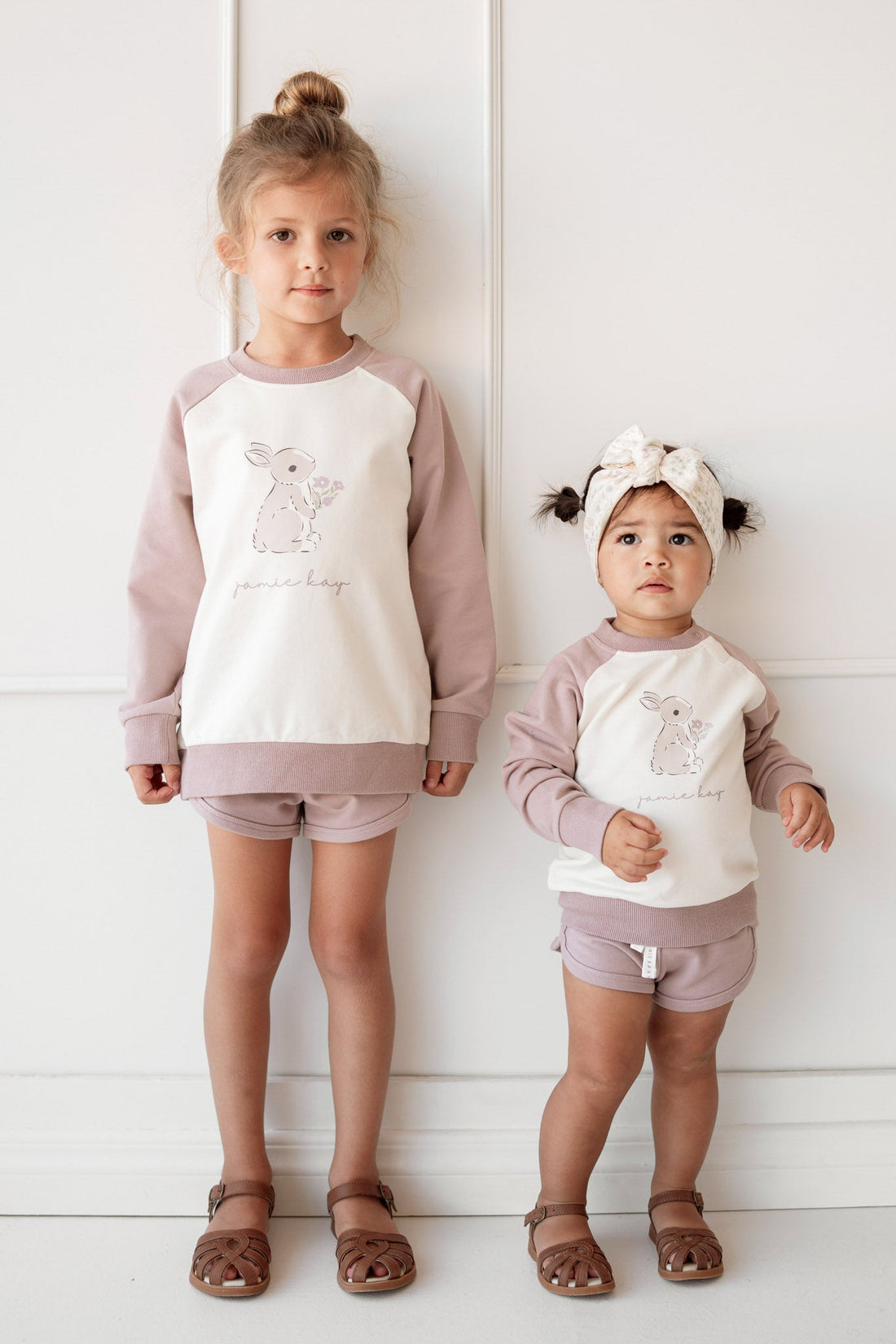 Organic Cotton Ivy Shortie - Lavender Musk Childrens short from Jamie Kay Australia