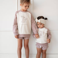 Organic Cotton Tao Sweatshirt - Lavender Musk Childrens Sweatshirt from Jamie Kay Australia