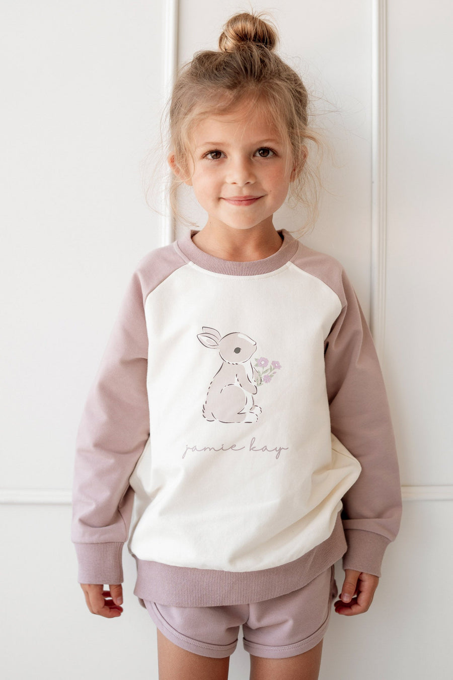 Organic Cotton Tao Sweatshirt - Lavender Musk Childrens Sweatshirt from Jamie Kay Australia