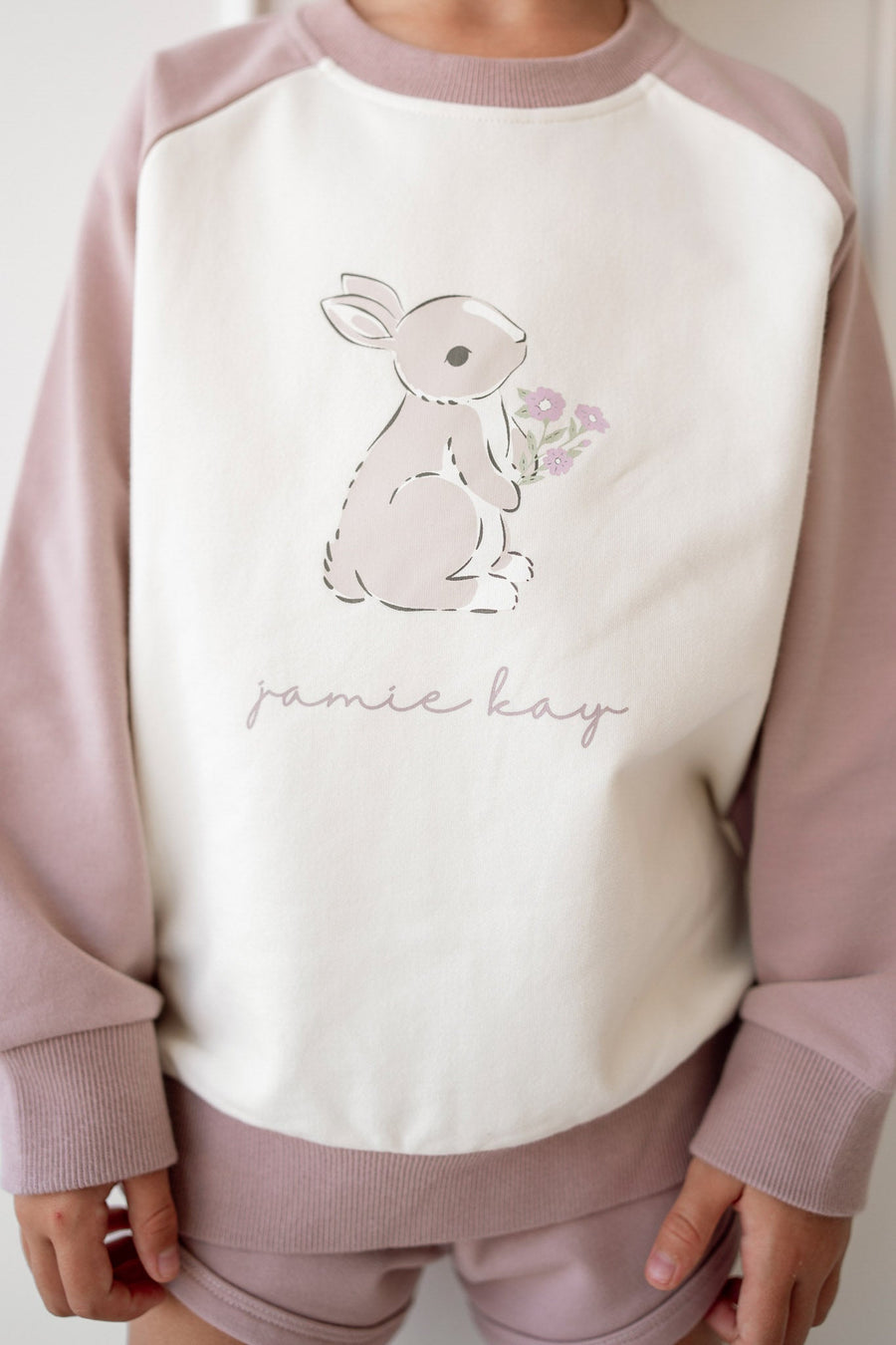 Organic Cotton Tao Sweatshirt - Lavender Musk Childrens Sweatshirt from Jamie Kay Australia