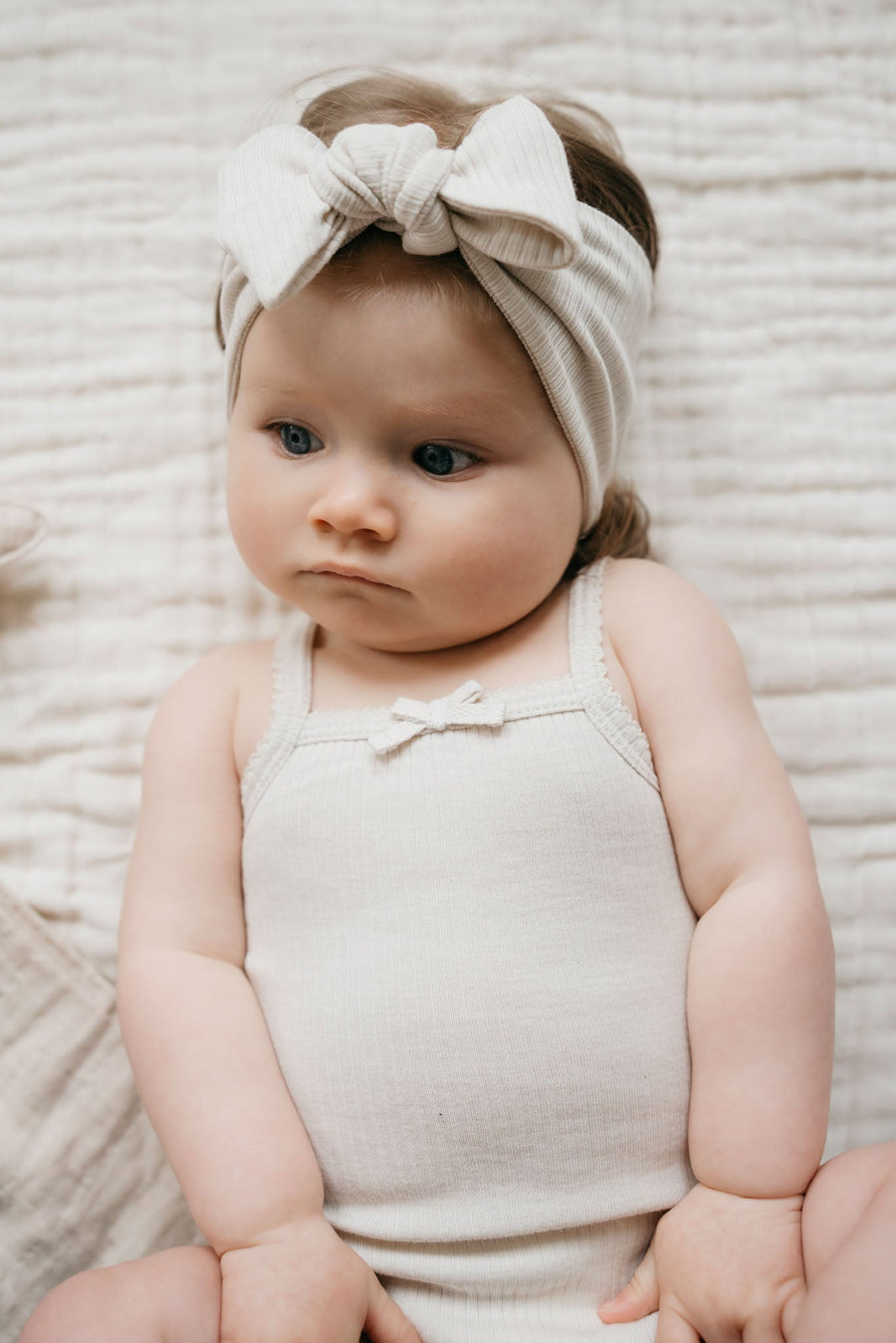 Organic Cotton Modal Lilian Headband - Beech Childrens Headband from Jamie Kay Australia