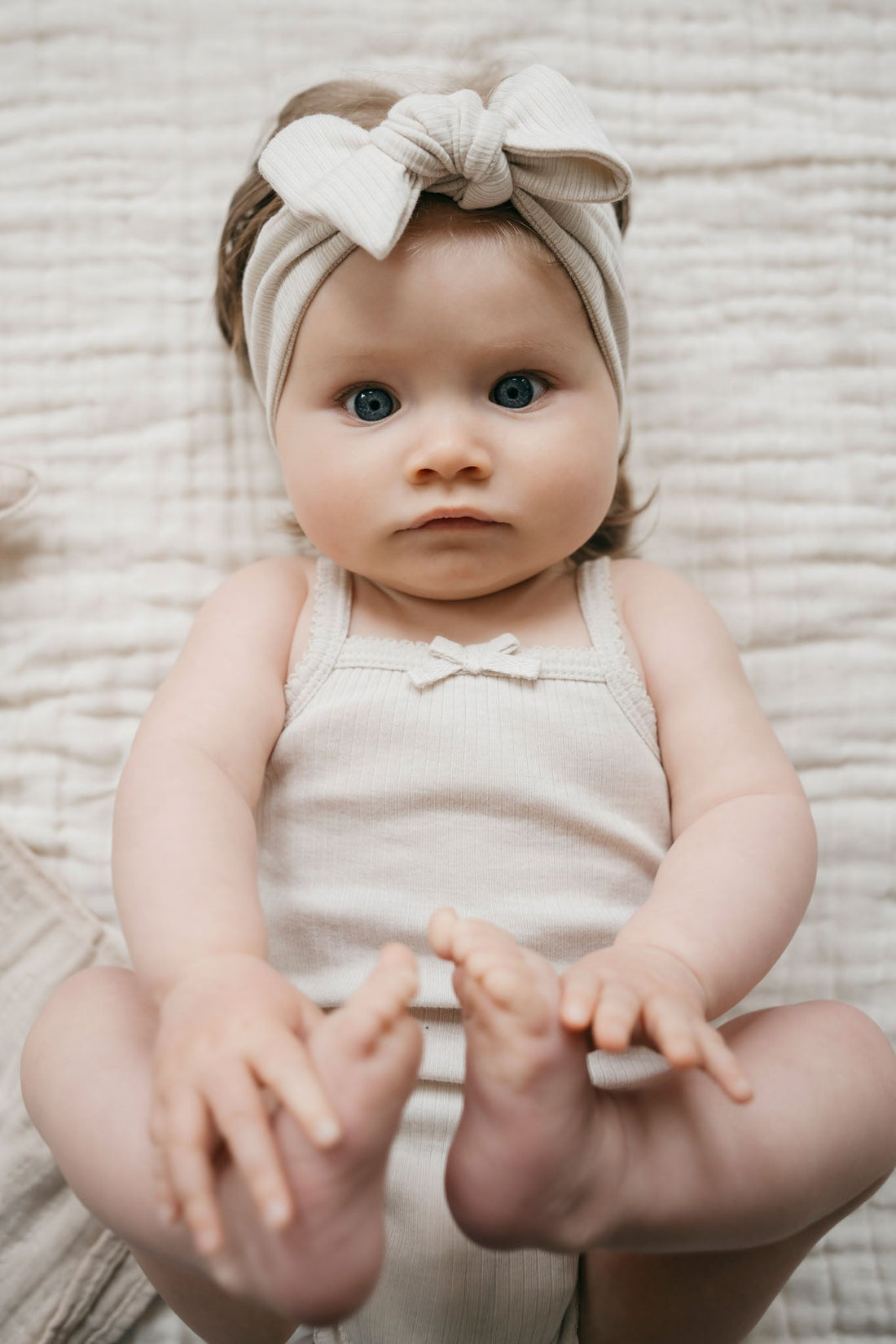 Organic Cotton Modal Lilian Headband - Beech Childrens Headband from Jamie Kay Australia