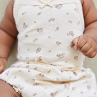 Organic Cotton Bridget Singlet Bodysuit - Irina Tofu Childrens Bodysuit from Jamie Kay Australia