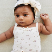 Organic Cotton Bridget Singlet Bodysuit - Irina Tofu Childrens Bodysuit from Jamie Kay Australia