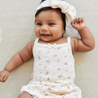 Organic Cotton Bridget Singlet Bodysuit - Irina Tofu Childrens Bodysuit from Jamie Kay Australia