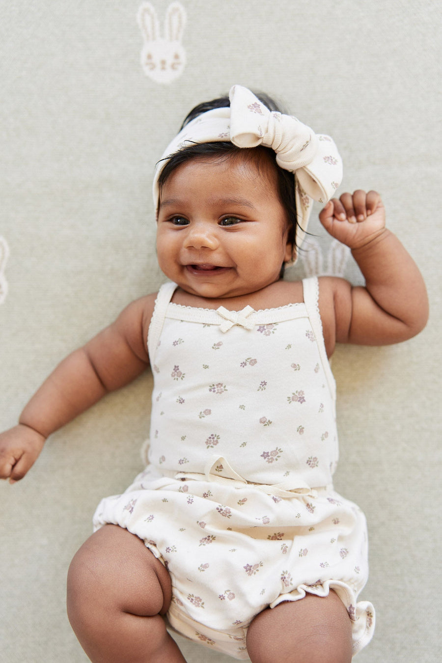 Organic Cotton Bridget Singlet Bodysuit - Irina Tofu Childrens Bodysuit from Jamie Kay Australia