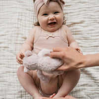 Organic Cotton Modal Singlet Bodysuit - Dusky Rose Childrens Bodysuit from Jamie Kay Australia