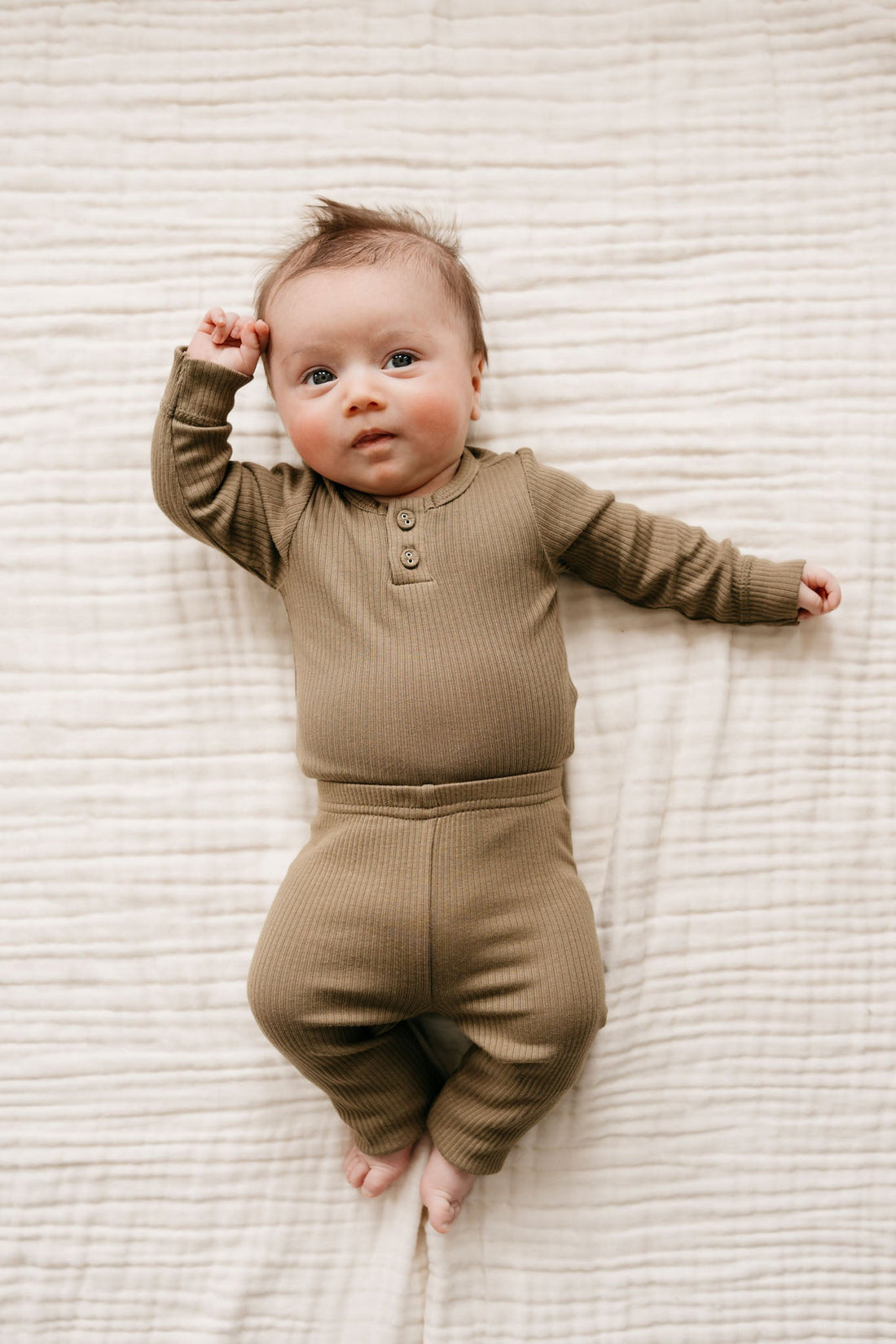 Organic Cotton Modal Everyday Legging - Oak Childrens Legging from Jamie Kay Australia