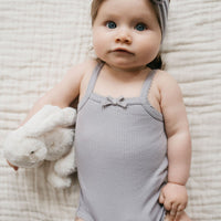 Organic Cotton Modal Singlet Bodysuit - Moon Childrens Bodysuit from Jamie Kay Australia