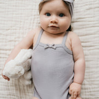 Organic Cotton Modal Singlet Bodysuit - Moon Childrens Bodysuit from Jamie Kay Australia