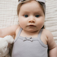 Organic Cotton Modal Singlet Bodysuit - Moon Childrens Bodysuit from Jamie Kay Australia