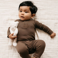 Organic Cotton Modal Everyday Legging - Cocoa Childrens Legging from Jamie Kay Australia