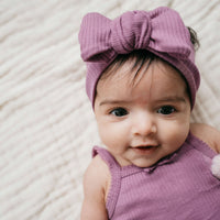 Organic Cotton Modal Lilian Headband - Berry Jam Childrens Headband from Jamie Kay Australia