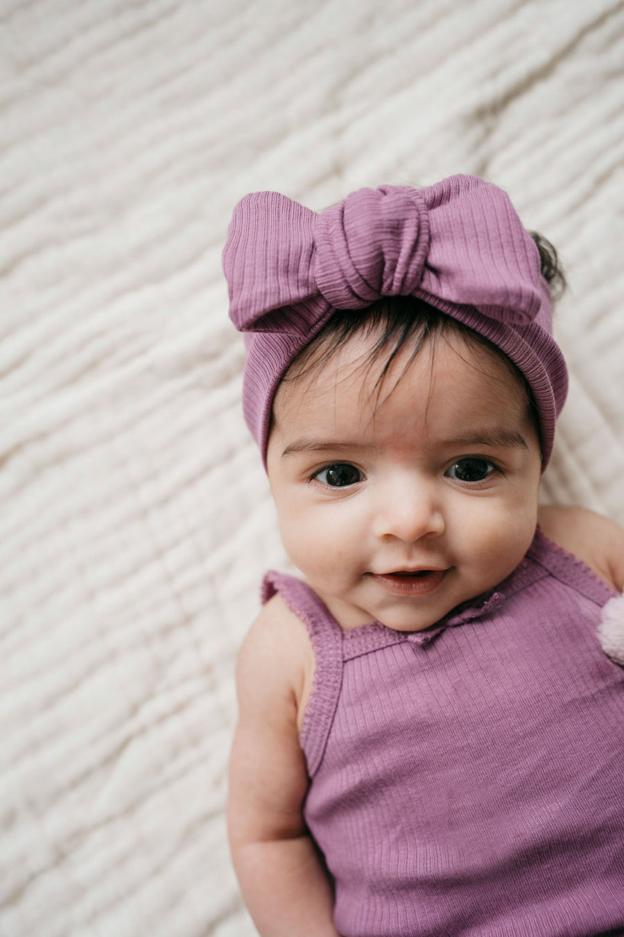 Organic Cotton Modal Lilian Headband - Berry Jam Childrens Headband from Jamie Kay Australia