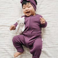 Organic Cotton Modal Frankie Onepiece - Elderberry Childrens Onepiece from Jamie Kay Australia