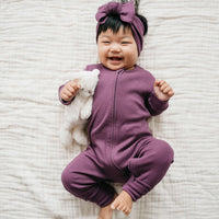 Organic Cotton Modal Frankie Onepiece - Elderberry Childrens Onepiece from Jamie Kay Australia