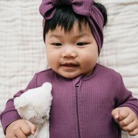 Organic Cotton Modal Frankie Onepiece - Elderberry Childrens Onepiece from Jamie Kay Australia