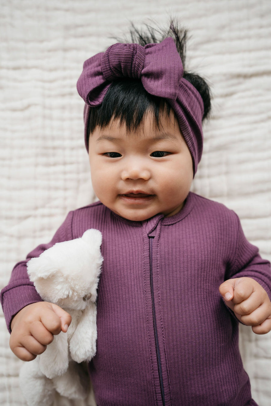 Organic Cotton Modal Frankie Onepiece - Elderberry Childrens Onepiece from Jamie Kay Australia