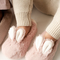 Bunny Slipper - Rose Childrens Footwear from Jamie Kay Australia