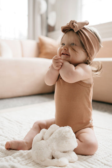 Organic Cotton Modal Singlet Bodysuit - Desert Childrens Bodysuit from Jamie Kay Australia