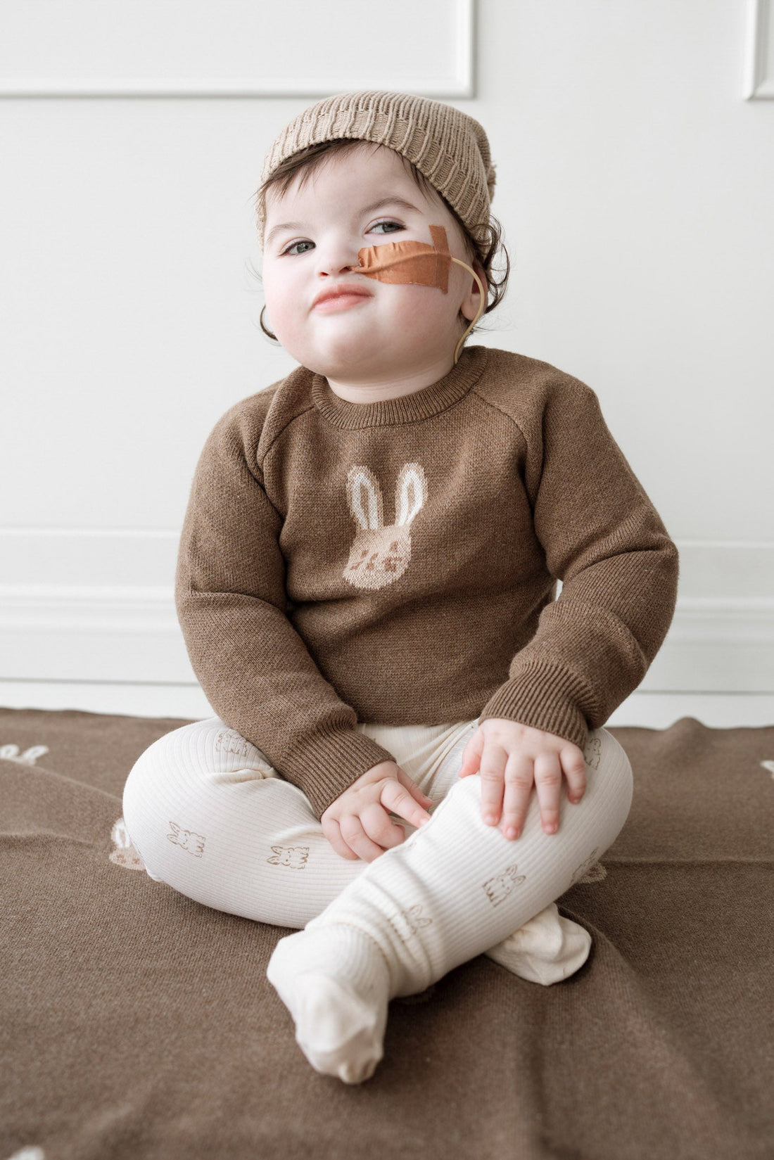 Ethan Jumper - Sepia Marle Childrens Jumper from Jamie Kay Australia