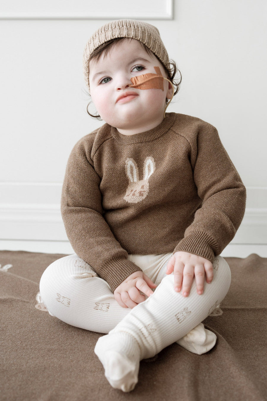 Ethan Jumper - Sepia Marle Childrens Jumper from Jamie Kay Australia