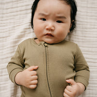 Organic Cotton Modal Frankie Onepiece - Herb Childrens Onepiece from Jamie Kay Australia