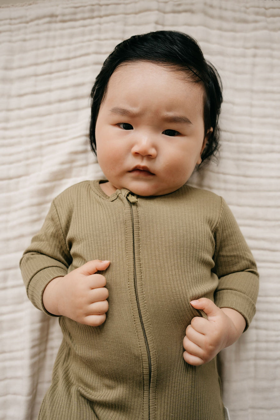 Organic Cotton Modal Frankie Onepiece - Herb Childrens Onepiece from Jamie Kay Australia