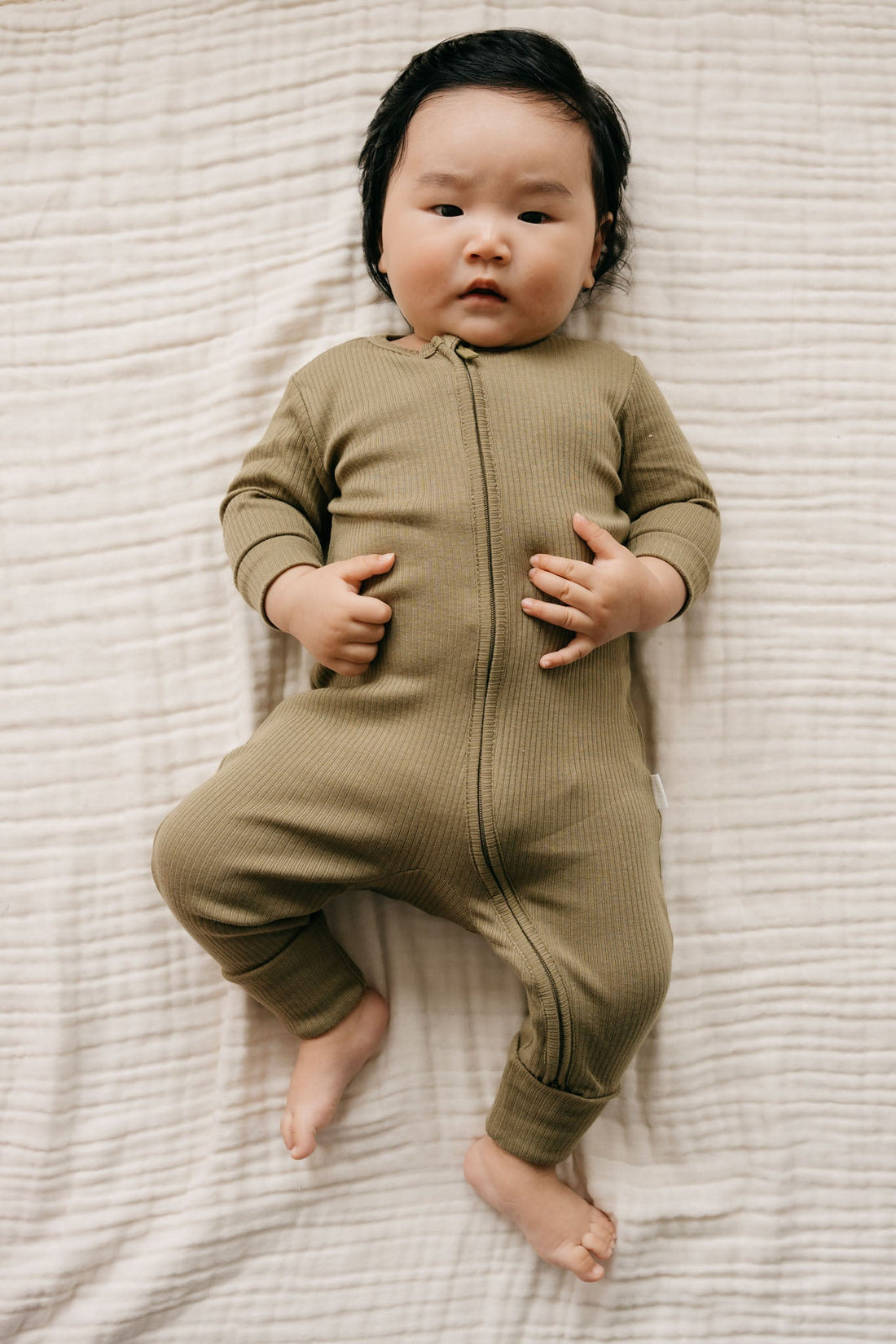 Organic Cotton Modal Frankie Onepiece - Herb Childrens Onepiece from Jamie Kay Australia