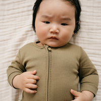 Organic Cotton Modal Frankie Onepiece - Herb Childrens Onepiece from Jamie Kay Australia