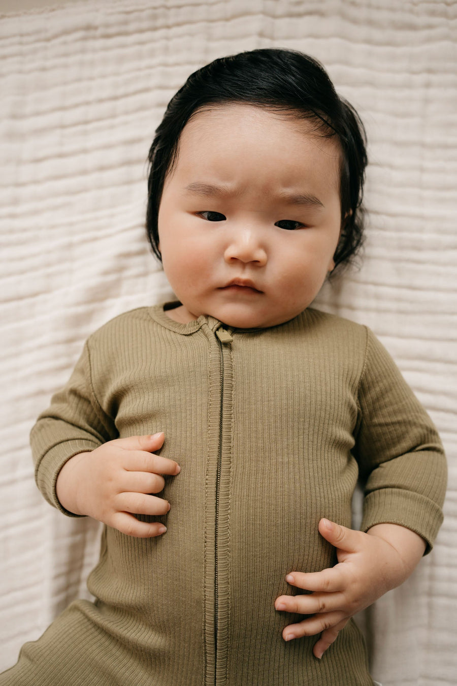 Organic Cotton Modal Frankie Onepiece - Herb Childrens Onepiece from Jamie Kay Australia